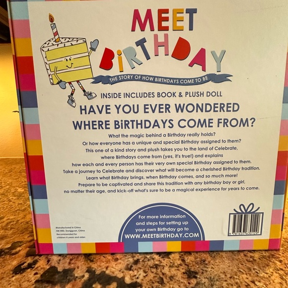 BRAND NEW!! Meet Birthday: A Story of How Birthdays Come to Be (Book & Plush) - Picture 5 of 5